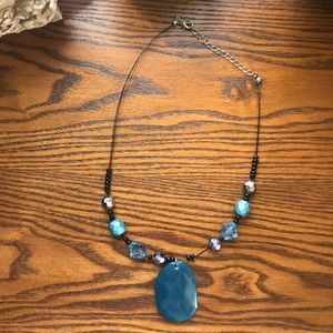 Beautiful teal  necklace